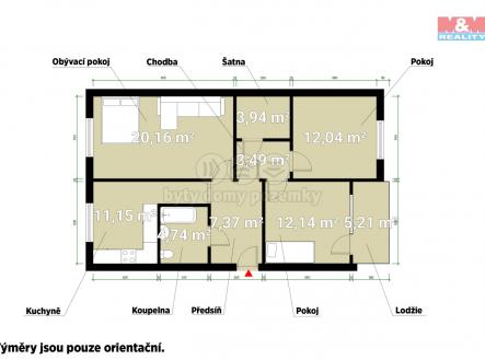 Půdorys.jpg | Prodej bytu, 3+1, 75 m²