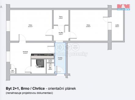 Byt 2+1 Chrlice.jpg | Prodej bytu, 2+1, 57 m²