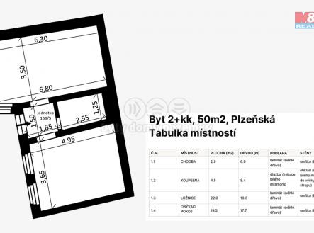 pudorys_final.jpg | Prodej bytu, 2+kk, 49 m²