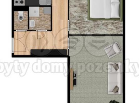 Půdorys Duchcovská 3.jpg | Prodej bytu, 2+1, 55 m²