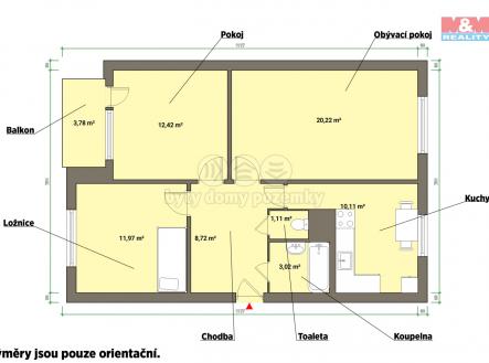 pudorys.jpg | Prodej bytu, 3+1, 66 m²