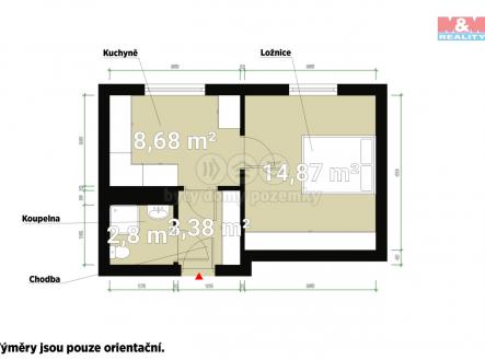 Půdorys.jpg | Prodej bytu, 1+1, 30 m²