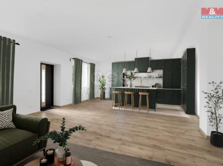 Obývací pokoj + KK | Prodej bytu, 5+kk, 157 m²