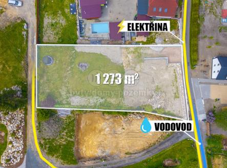 Sítě na hranici pozemku | Prodej - pozemek pro bydlení, 1 273 m²