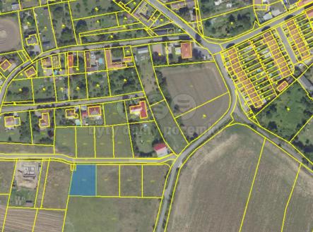 Katastrální mapa | Prodej - pozemek pro bydlení, 1 167 m²