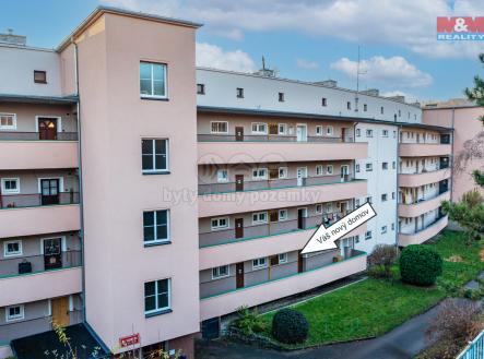 pohled  na dům | Prodej bytu, 2+kk, 49 m²