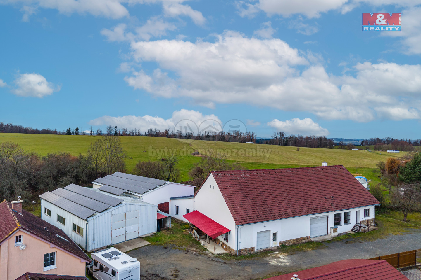 Pronájem výrobního a skladovacího objektu, 650 m², Vodslivy