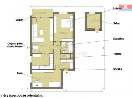 pudorys.jpg | Prodej bytu, 3+kk, 81 m²