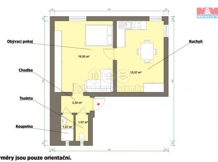 pudorys.jpg | Pronájem bytu, 2+kk, 50 m²