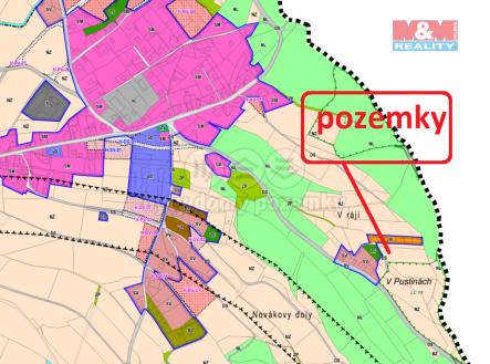 ÚP Červený Kostelec.png | Prodej - pozemek, trvalý travní porost, 5 804 m²