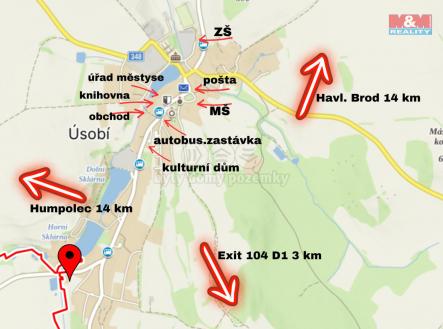 mapa občanské vybavenosti | Prodej - pozemek pro bydlení, 2 021 m²