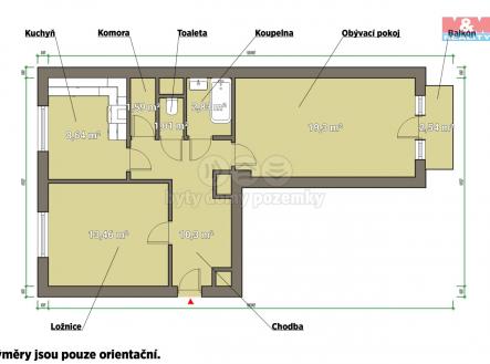 pudorys.jpg | Prodej bytu, 2+1, 60 m²