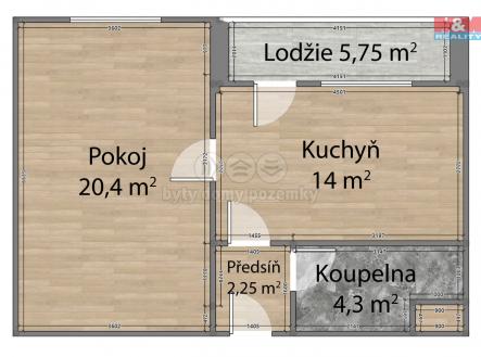 Rozmōry 2.3.jpg | Pronájem bytu, 2+kk, 41 m²