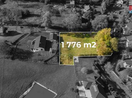 Pohled s výměrou2.jpg | Prodej - pozemek pro bydlení, 1 776 m²