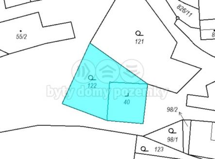 katastr mapka stare mesto.jpg | Prodej - pozemek, zahrada, 490 m²