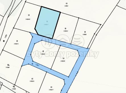 Katastrální mapa | Prodej - pozemek pro bydlení, 1 005 m²