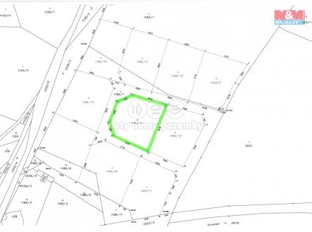 Katastrální mapa | Prodej - pozemek pro bydlení, 1 056 m²