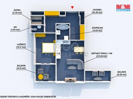 0838c265-294f-4d40-9f11-716f6995904e.jpg | Pronájem bytu, 2+kk, 61 m²