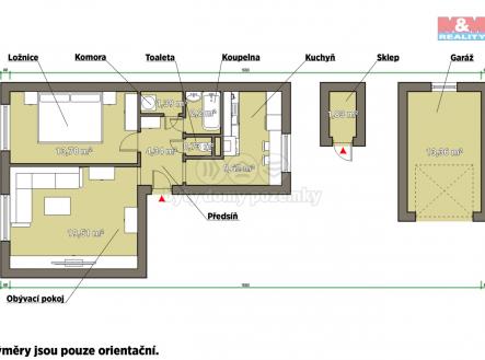 pudorys.jpg | Pronájem bytu, 2+1, 53 m²