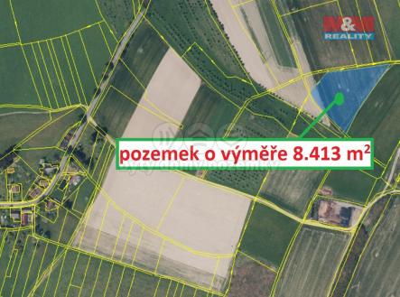 ppč. 150.jpg | Prodej - pozemek, zemědělská půda, 8 413 m²