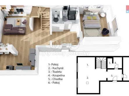 Půdorys | Prodej bytu, 4+kk, 102 m²