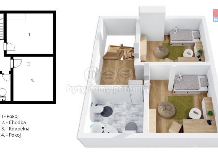 Půdorys patro | Prodej bytu, 4+kk, 102 m²
