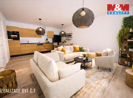 vizualizace byt č.7 (2).jpg | Prodej bytu, 2+kk, 59 m²
