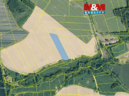 katastrální mapa.jpg | Prodej - pozemek, zemědělská půda, 7 612 m²