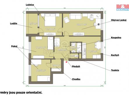 pudorys.jpg | Pronájem bytu, 4+1, 84 m²