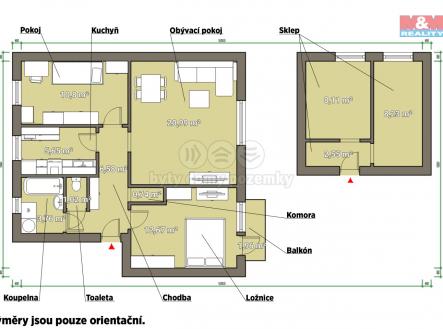 pudorys.jpg | Prodej bytu, 3+1, 64 m²