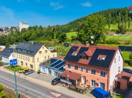Pohled z dronu | Prodej - obchodní prostor, 150 m²
