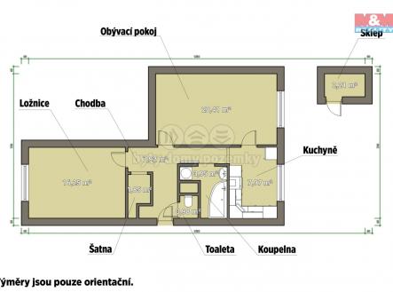 půdorys.jpg | Prodej bytu, 2+1, 59 m²