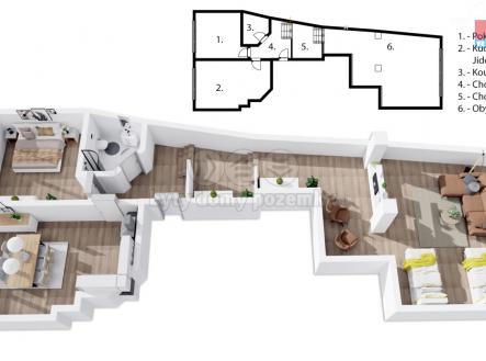 půdorys (1).jpg | Pronájem bytu, 3+kk, 102 m²