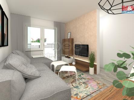 174541222793_3,5 x 5, obdélník, okno, hnědá, šedá_645474_2+1.jpg | Prodej bytu, 1+1, 32 m²