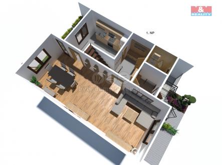 3D 1NP.jpg | Prodej - dům/vila, 120 m²