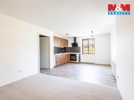 kuchyň a obývací pokoj | Pronájem bytu, 1+1, 35 m²