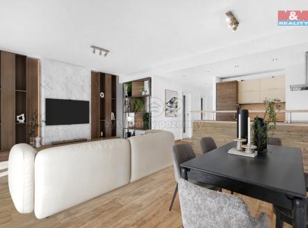 Obývací pokoj + kk | Prodej bytu, 3+kk, 75 m²