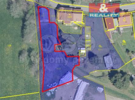 ohraničení pozemku.jpg | Prodej - pozemek pro bydlení, 1 292 m²
