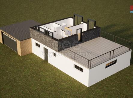 Vizualizace domu | Prodej - pozemek pro bydlení, 1 172 m²