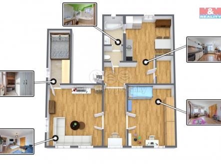 3D FloorPlan.jpg | Prodej bytu, 3+1, 91 m²