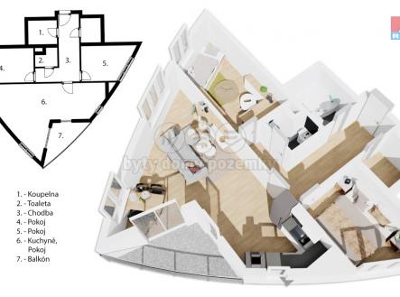 Půdorys.jpg | Prodej bytu, 3+kk, 87 m²