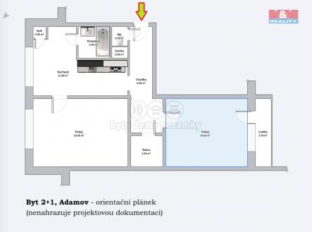 Byt 2+1, Adamov.jpg | Prodej bytu, 2+1, 56 m²