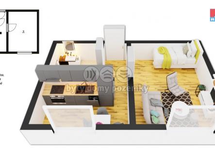 ec1dd047-8a63-4a5e-8b93-325354879f9e.jpg | Pronájem bytu, 1+1, 33 m²