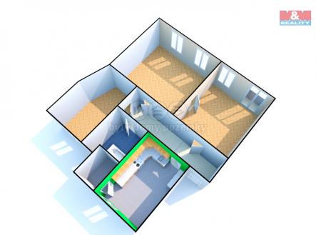 půdorys | Prodej bytu, 3+1, 120 m²