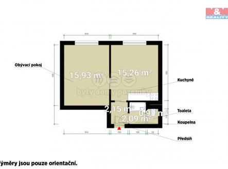 Půdorys.jpg | Prodej bytu, 1+1, 34 m²