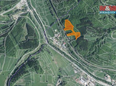 mapka | Prodej - pozemek, les, 11 283 m²