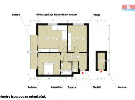 PÖdorys.jpg | Prodej bytu, 3+kk, 58 m²