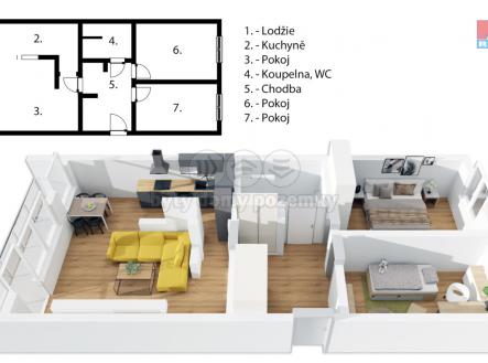půdorys___ (1).jpg | Prodej bytu, 3+kk, 70 m²