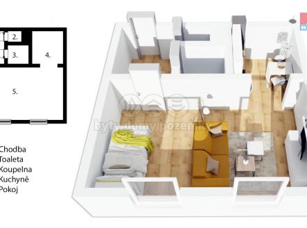 půdorys.jpg | Prodej bytu, 1+kk, 33 m²