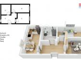 Prodej bytu, 2+1, 51 m²
